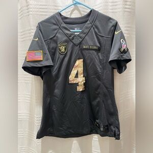 Nike NFL On Field team apparel Salute to Service Raiders Carr jersey